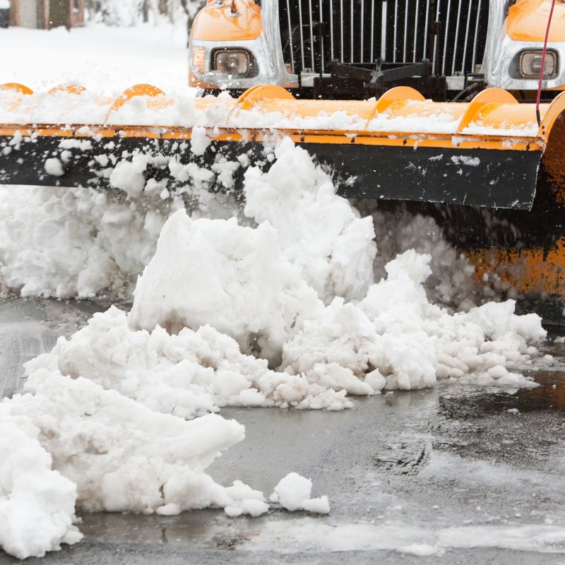 Snow plowing and salting service